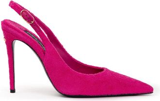 Dolce & Gabbana Fuchsia Spons Effect Pumps - Dames - Pumps - Roze - 36 1/2 EU - Katoen - Schoenen