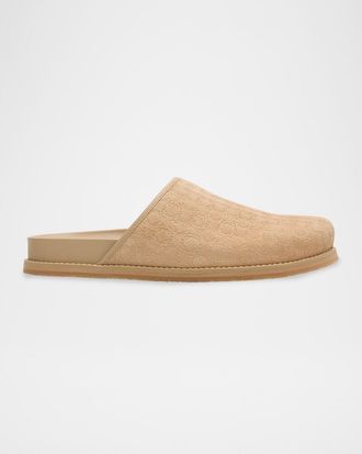Amiri Men & apos;s MA Monogram Suede Clogs