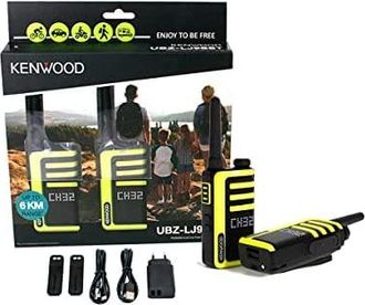 Kenwood Ubz-lj9set Ricetrasmittente Nero, Giallo ( Ubz-lj95 Pmr446 Radio Twin Pack)
