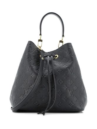 Louis Vuitton NeoNoe Handbag Monogram Empreinte Leather MM bucket bag - Black