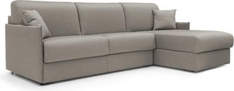 Divani.Store Sof&aacute; esquinero convertible impermeable 232 cm izquierdo taupe