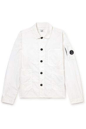 C.P. Company Logo-Appliqu&eacute;d Shell Overshirt