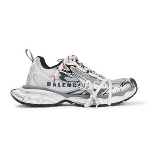 Balenciaga Sneakers, male, White, Size: 10 US 3XL Split Logo Sneaker