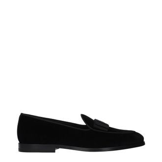 Dolce & Gabbana Dolce&Gabbana Herrens Schwarze Samt-Loafer