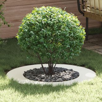 Berkfield Home Plastic Planter Set White Plastic Large Planters