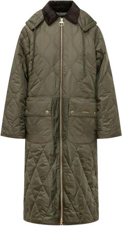 Barbour Osbourne Quilted Jacket - Dames - Winterjassen - Groen - S - Katoen - Jassen