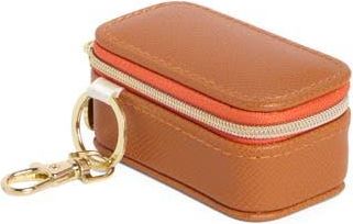 Nordstrom Mini Travel Jewelry Case Key Chain in Camel Brown at Nordstrom Rack