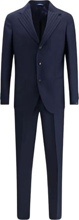 Gi Capri pinstripe button wool suit - Blue