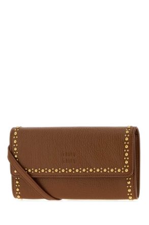 Miu Miu Minuteria Wallet - Brown
