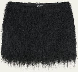 Aexae Fringe Mini Skirt