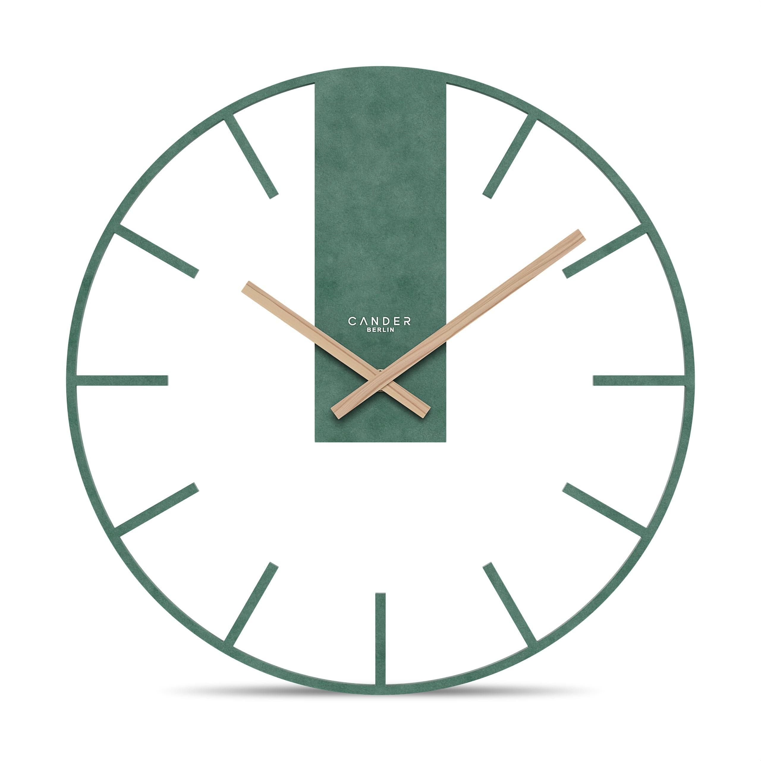 Cander Berlin JUVIRA XXL Vintage Wanduhr lautlos 40 cm MDF