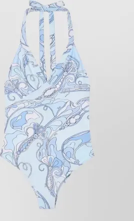 Pucci one piece swimsuit orchidee print