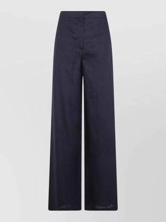 Max Mara linen wide-leg trousers