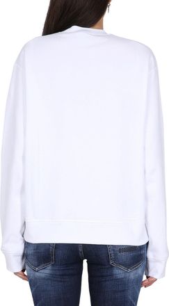 Dsquared2 Logo-Embroidered Sweatshirt - White