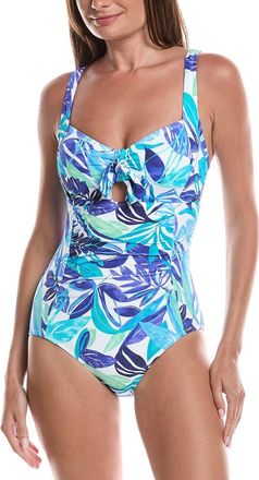 Tommy Bahama Island Cays Marina Tie Front One-Piece
