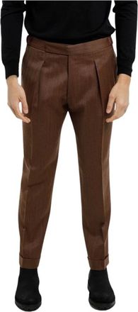 BRIGLIA 1949 Uomo, Pantaloni, Marrone, S, new