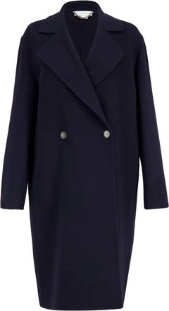 Stella McCartney Cappotto doppiopetto in lana - Blu