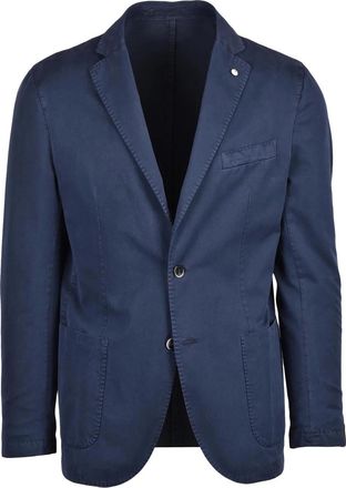 L.B.M. 1911 Cotton Silk Blazer - Blue