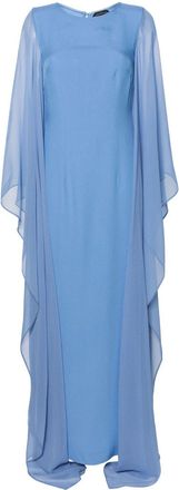 Taller Marmo Draped-Sleeve Gown - Womens - Silk/Acetate/Viscose