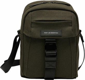Want Les Essentiels Brantford Organic Cotton Canvas Crossbody Bag in Green at Nordstrom