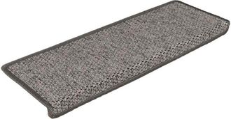 vidaXL Vidaxl - Stair Mats Self-adhesive Sisal-Look 15 pcs 65x21x4 cm Grey and Beige