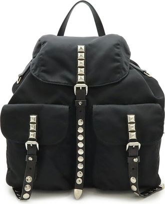 Prada Triangle Logo Backpack