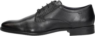 Bugatti Gekleed Laag - Heren - Nette schoenen - Zwart - 43 EU - Leer - Schoenen