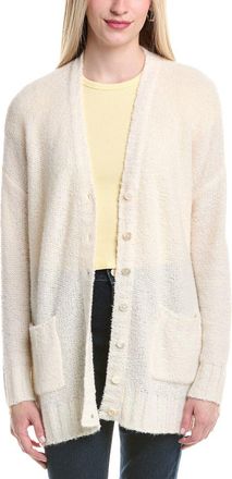 Autumn Cashmere Boucle Oversize Boyfriend Cashmere Cardigan