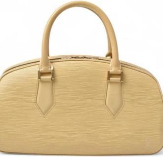 Louis Vuitton Tweedehands leren Louis Vuitton tassen - Dames - Vintage Handtas - Geel - ONE Size - Leer - Vintage