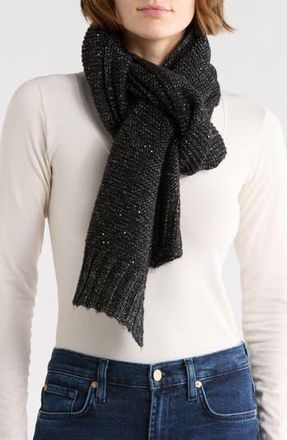Calvin Klein Mini Sequin Scarf in Black at Nordstrom Rack