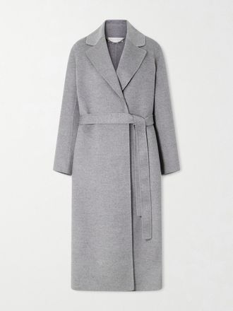Stella McCartney Cappotto In Lana Con Cintura Iconic Stella - Grigio