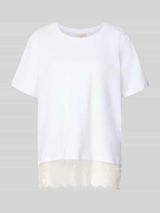 Freequent T-Shirt mit Spitze Modell SURE in Weiss, Gr&ouml;&szlig;e XXL