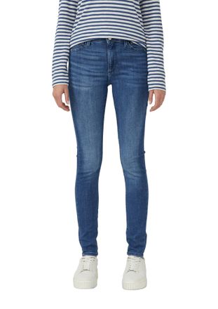 s.Oliver Skinny-fit-Jeans S.OLIVER IZABELL, Damen, Gr. 38, L&auml;nge 30, blau (mid blau washed), Denim/Jeans, Obermaterial: 84% Baumwolle, 14% Polyester, 2% Elasth
