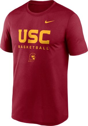 Nike USC Courtside Basketball Legend Nike Mens Dri-FIT College T-Shirt in Red | 02TI69WSCJ-8TZ