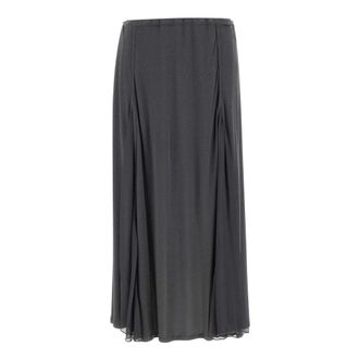 Diesel Rokken, Dames, Grijs, M, Katoen, O-longrei Rok