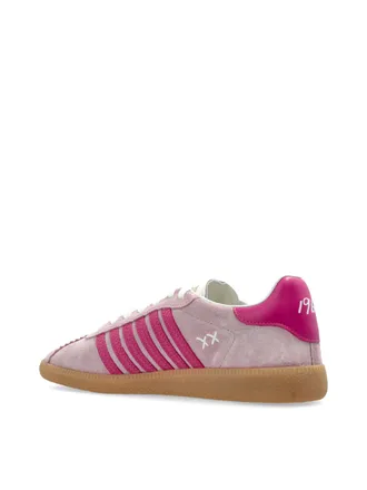 Dsquared2 Logo-Embroidered Suede Sneaker - Pink