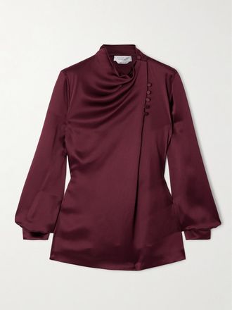 Gabriela Hearst Blusa In Raso Di Seta Marcellina - Bordeaux
