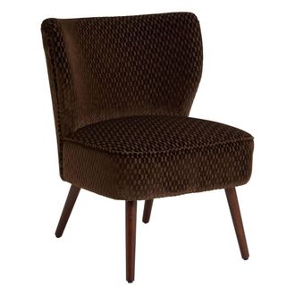 Atmosphera Sill&oacute;n Chiara De Terciopelo, 80 Cm De Altura, Marr&oacute;n - Atmosphera Cr&eacute;ateur DInt&eacute;rieur