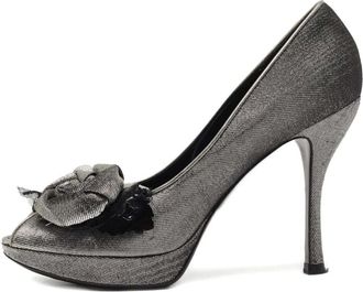 Louis Vuitton Pumps con plateau e rosa 110mm - Grigio