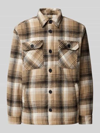 Mc Neal Regular Fit Hemdjacke mit Brustpattentaschen in Petrol, Größe S