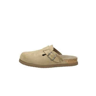 Mephisto Mules, male, Beige, 8 UK, Suede Flat Sandals