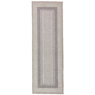 Flair Rugs Alfombra lavable de pasillo gris 78x300cm