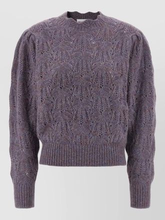 Isabel Marant celestine sweater puff sleeves textured knit