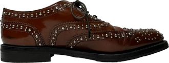 Churchs Burwood Met Studded Brogues in bruin leer
