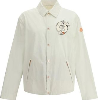 Moncler Donald Glover Satsuma Overhemdjasje - Heren - Zomerjassen - Wit - M - Katoen - Jassen