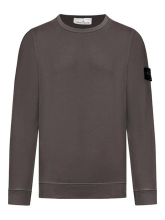 Stone Island compass logo long-sleeve sweatshirt - Grijs