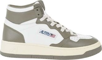Autry Green High-Top Leather Sneakers