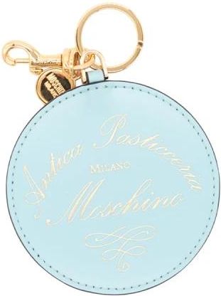 Moschino Antica Pasticceria Portachiavi - Dames - Sleutelhangers & Tashangers - Blauw - ONE Size - Leer - Accessoires