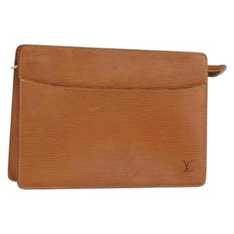 Louis Vuitton Pre-owned Clutches, female, Brown, Size: ONE SIZE Pre-owned Leather Clutch