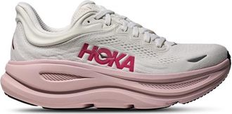 Hoka One One Womens Bondi 9 - Shoes White/Pink Opal Size 10.0